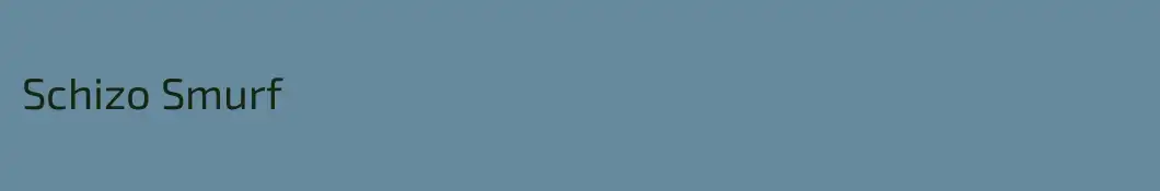 Schizo Smurf